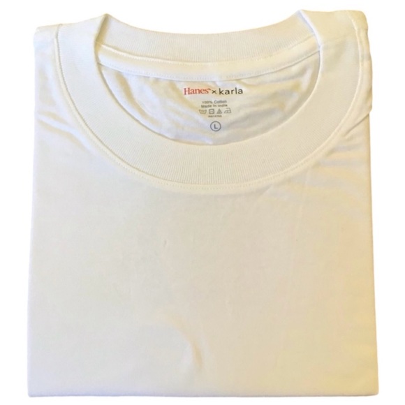Hanes X Karla “Perfect Crop” Tee (NWT) (Size: Large) - Picture 6 of 9